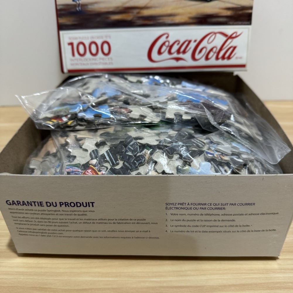 ALL ABOARD Coca-Cola 1000 Piece Jigsaw Puzzle MAJESTIC Coke Train COMPLETE - Picture 6 of 14